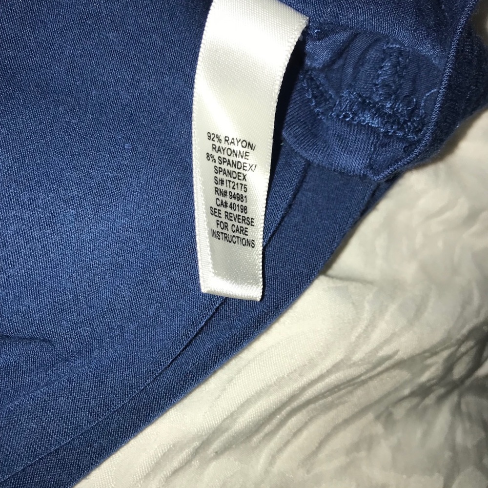 Forever 21 Blue Embroidered Top - Picture 4 of 4